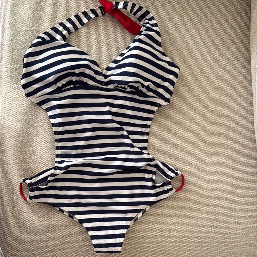 One piece Red White and Blue swimwear